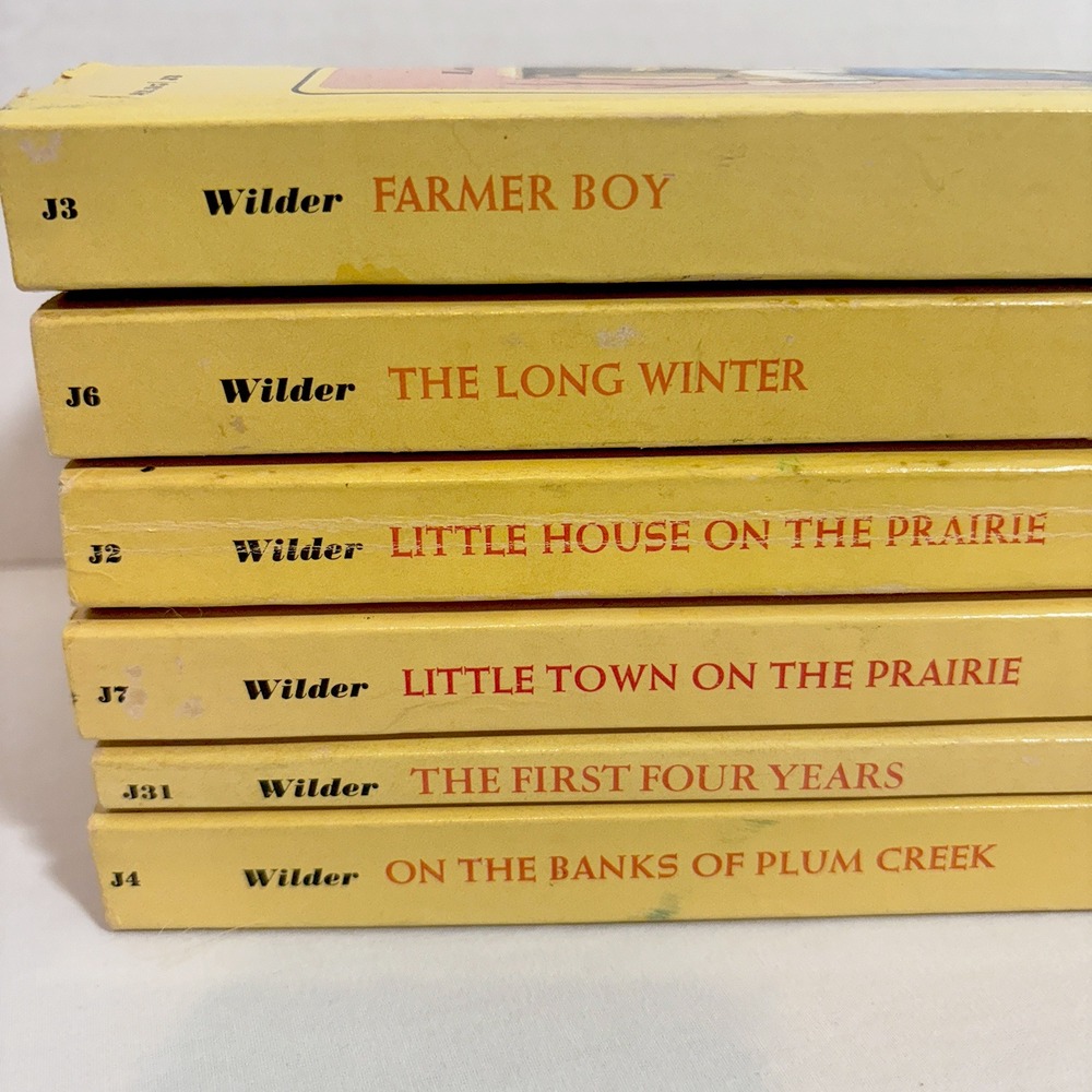 Little House on the Prairie Book Set Laura Ingalls Wilder 6 Paperback VTG Lot - Picture 3 of 16